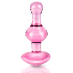 Icicles No. 75  Glasbuttplug med Pink Hjerte