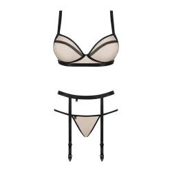 Obsessive - Nudelia Lingeri 3-pcs 
