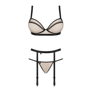 Obsessive - Nudelia Lingeri 3-pcs 