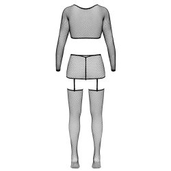 Cottelli Fantasy 4-delt Mesh Lingeris�t 