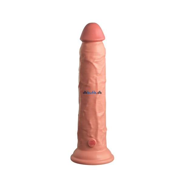 King Cock Elite - Dual Density Silicone Cock 23 cm Lys 