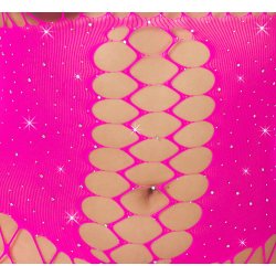 Cottelli Fantasy Lang�rmet Catsuit Ouvert i Pink