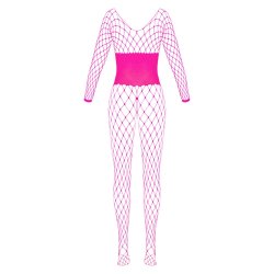 Cottelli Fantasy Lang�rmet Catsuit Ouvert i Pink