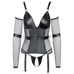 Cottelli Bondage  ben og Bundls Basque med Manchetter