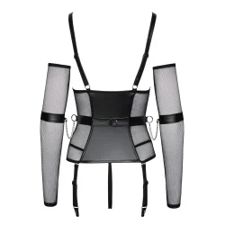 Cottelli Bondage  ben og Bundls Basque med Manchetter