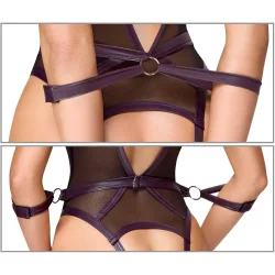 Cottelli Bondage  Bundls Body med Halsbnd, Lnke og Manchetter