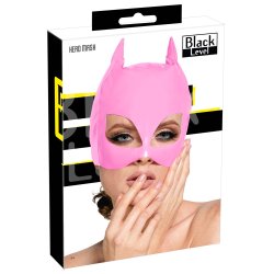 Black Level Kattemaske i Pink Vinyl  Halvmaske