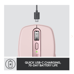 Logitech | MX Anywhere 3S - 6 knapper - trdls - Bluetooth, 2.4 GHz - trdls modtag