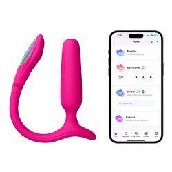 Lovense Lush Anal � App-styret Analplug Vibrator med Lysshow