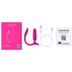 Lovense Lush Anal � App-styret Analplug Vibrator med Lysshow
