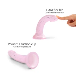 Dildolls Starlight  Pink dildo med stjerner og sugekop