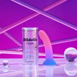 Love To Love Dildolls Utopia  Prisvindende Pastel Dildo med Sugekop