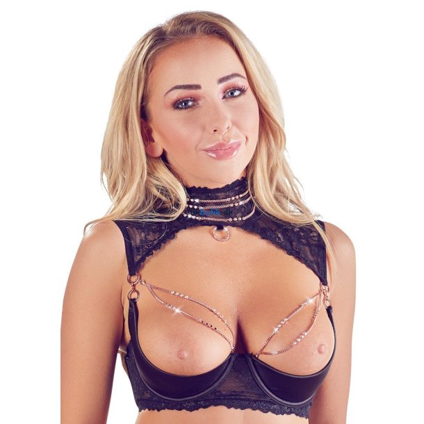 Abierta Fina - Lingeri S�t, Half Cup BH med K�der