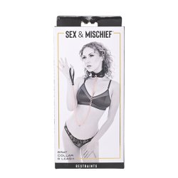 SPORTSHEETS - SEX &amp; MISCHIEF BRAT COLLAR &amp; LEASH