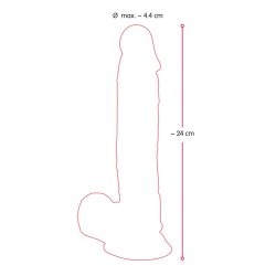 Realistisk Dildo Med Sugekop - Medium