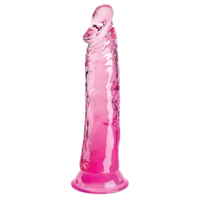 King Cock Clear  Pink Transparent Dildo