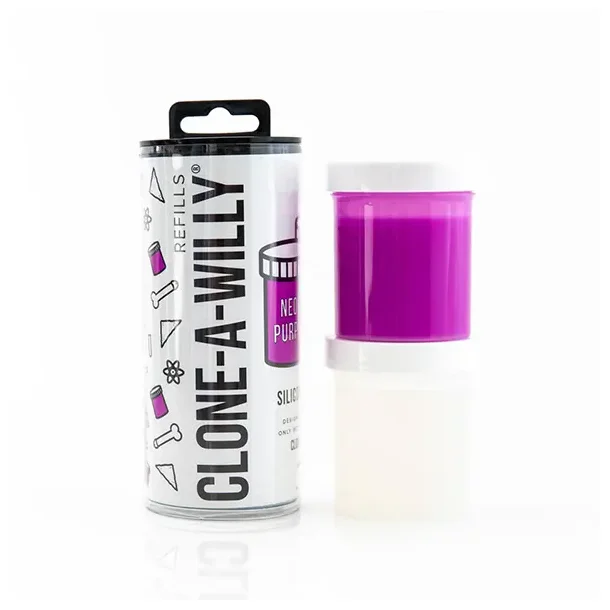 CLONE-A-WILLY - REFILL NEON LILLA SILIKONE