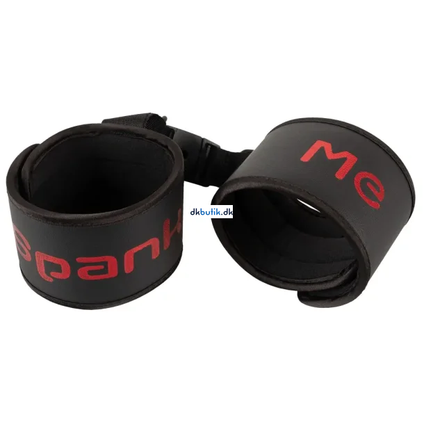 Cuffs med Spank me tryk