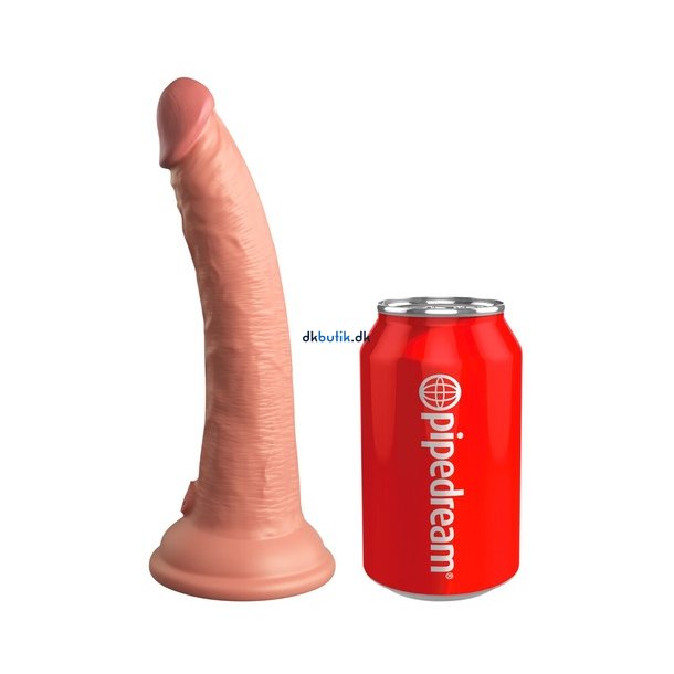 King Cock Elite Dual Density Silicone Cock 21 cm Lys 