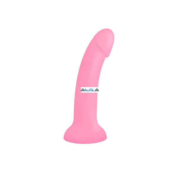 Dildolls Glitzy � Pink dildo med glimmer 19 Cm