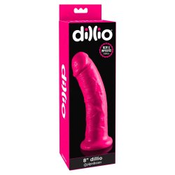 Dillio - Sugekop Dildo 8" Lilla Pink