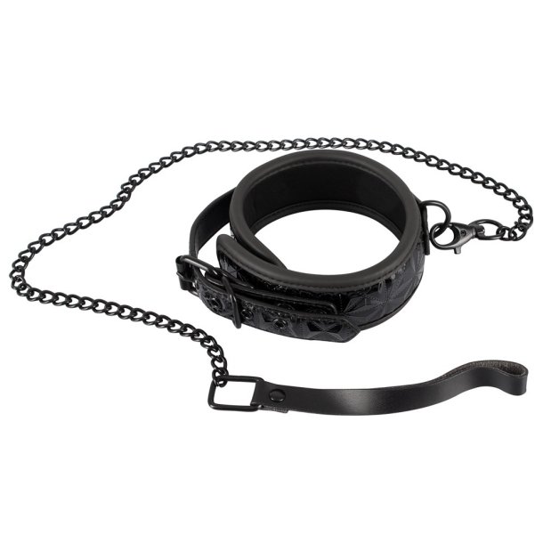 Choker med kde-snor  - Bad Kitty  Sort