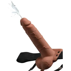 20 Cm Hul Sprjtende Strap-On Med Testikler 