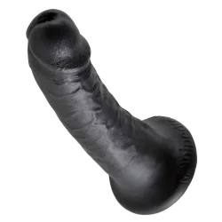 King Cock Realistisk Sugekop Dildo 15 Cm Sort