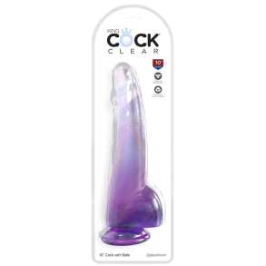 King Cock Clear Color  Stor transparent dildo 