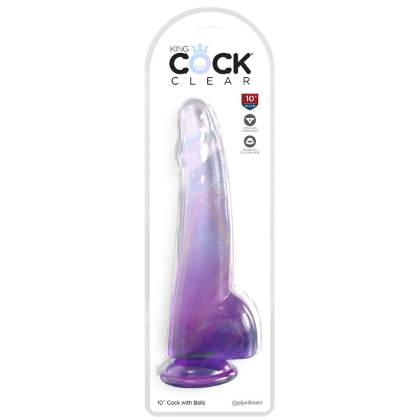 King Cock Clear Color  Stor transparent dildo 