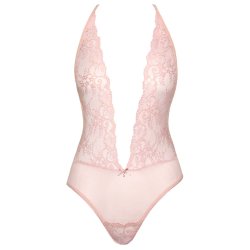 Kissable Lyserd Body med Delikat Powernet og Blonder i Eksklusiv Stil Large / X-Large
