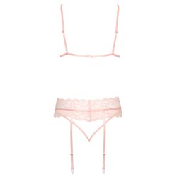 Kissable Eksklusivt Delikat Rosafarvet Lingeri St med Blonder Small / Medium 