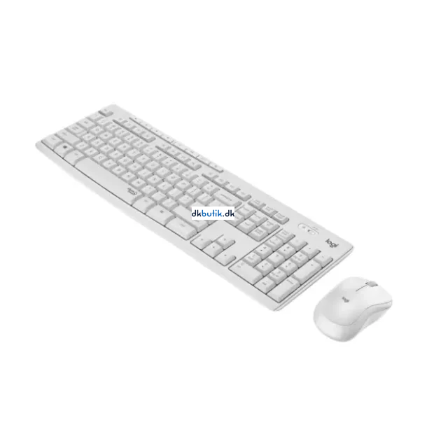 Logitech MK295 Silent Wireless Combo -Tr�dl�st tastatur og mus - Hvid