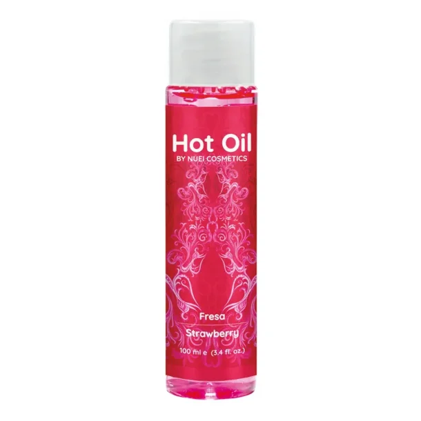NUEI Vegan Massageolie 100 ml  Jordb&aelig;r