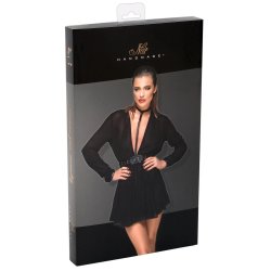 Noir - Draperet chiffon kjole