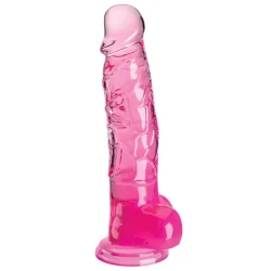 King Cock Clear Dildo 22 cm  Transparent pink