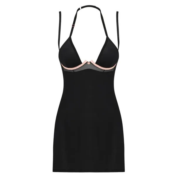 Elegant Sort Chemise Selinne 