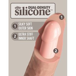 Elite Cock Silikone Body Dock Kit med Dildo 15-17cm