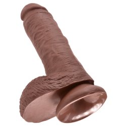 King Cock 20 Cm Realistisk Sugekop Dildo Med Pung