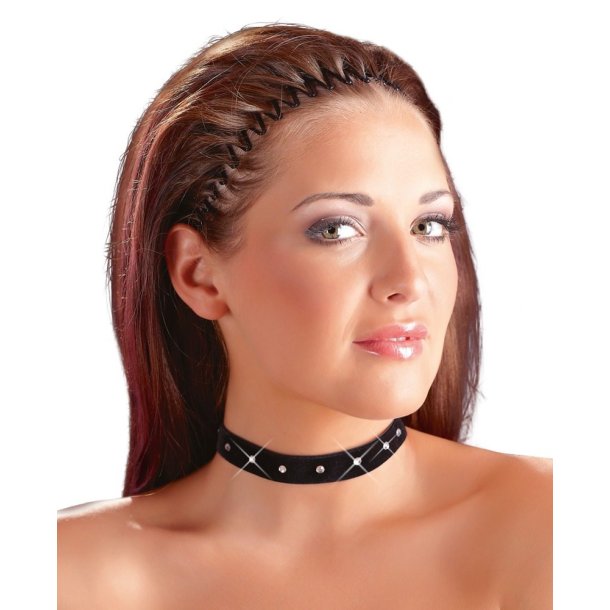 Velour halsbnd / Choker 