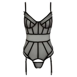 Cottelli - Sort Chemise med lkre detaljer