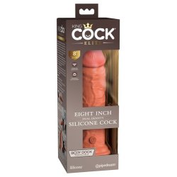 Dual Density Silicone Dildo 20 cm findes i flere farver Solbrun