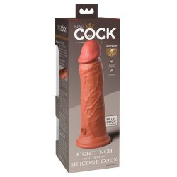 Dual Density Silicone Dildo 20 cm findes i flere farver Solbrun