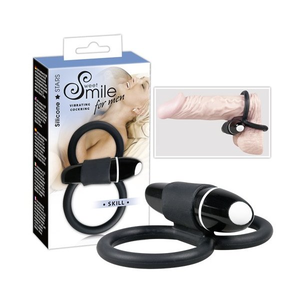 Vibrerende Penis Ring / Cock Cage  i silikone