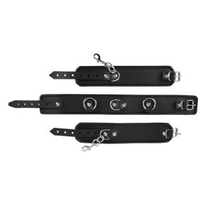 ZADO - Halsbnd med D-Ring og Manchetter 