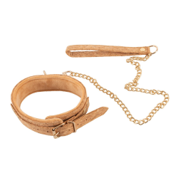 Vegan Fetish Kork Halsb�nd 