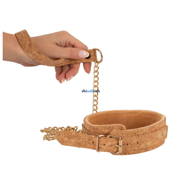 Vegan Fetish Kork Halsb�nd 