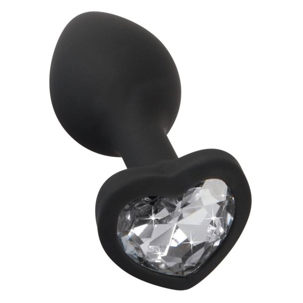 Silikone ButtPlug Med Hjerte Sten