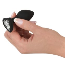 Silikone ButtPlug Med Hjerte Sten