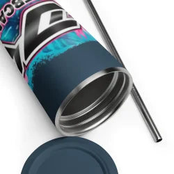 DK Merch Isoleret Tumbler med Sugerr og Lg 600 ml. Rustfrit Stl